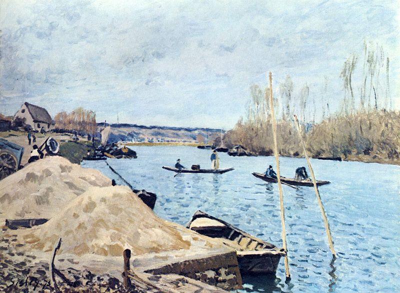 Alfred Sisley Seine bei Port Marly oil painting image